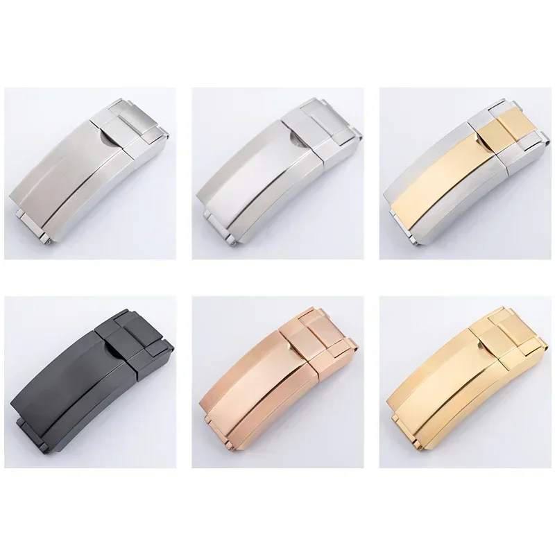 Cinturino in gomma morbida da 20 mm per cinturino Rolex GMT OYSTERFLEX Daytona Submariner GMT Yacht-Master fibbia pieghevole