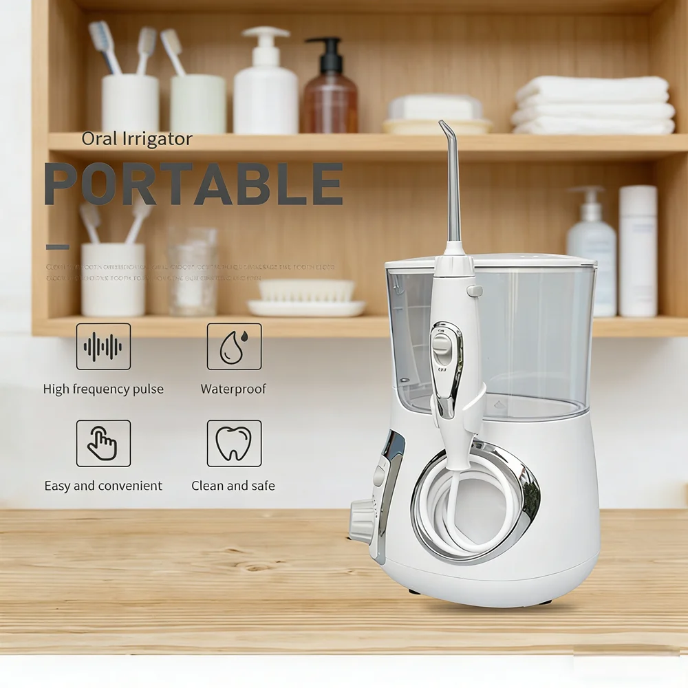 

10 Modes 800ML Large Capacity Water Flosser, Electric Countertop Dental Oral Irrigator for Home Use