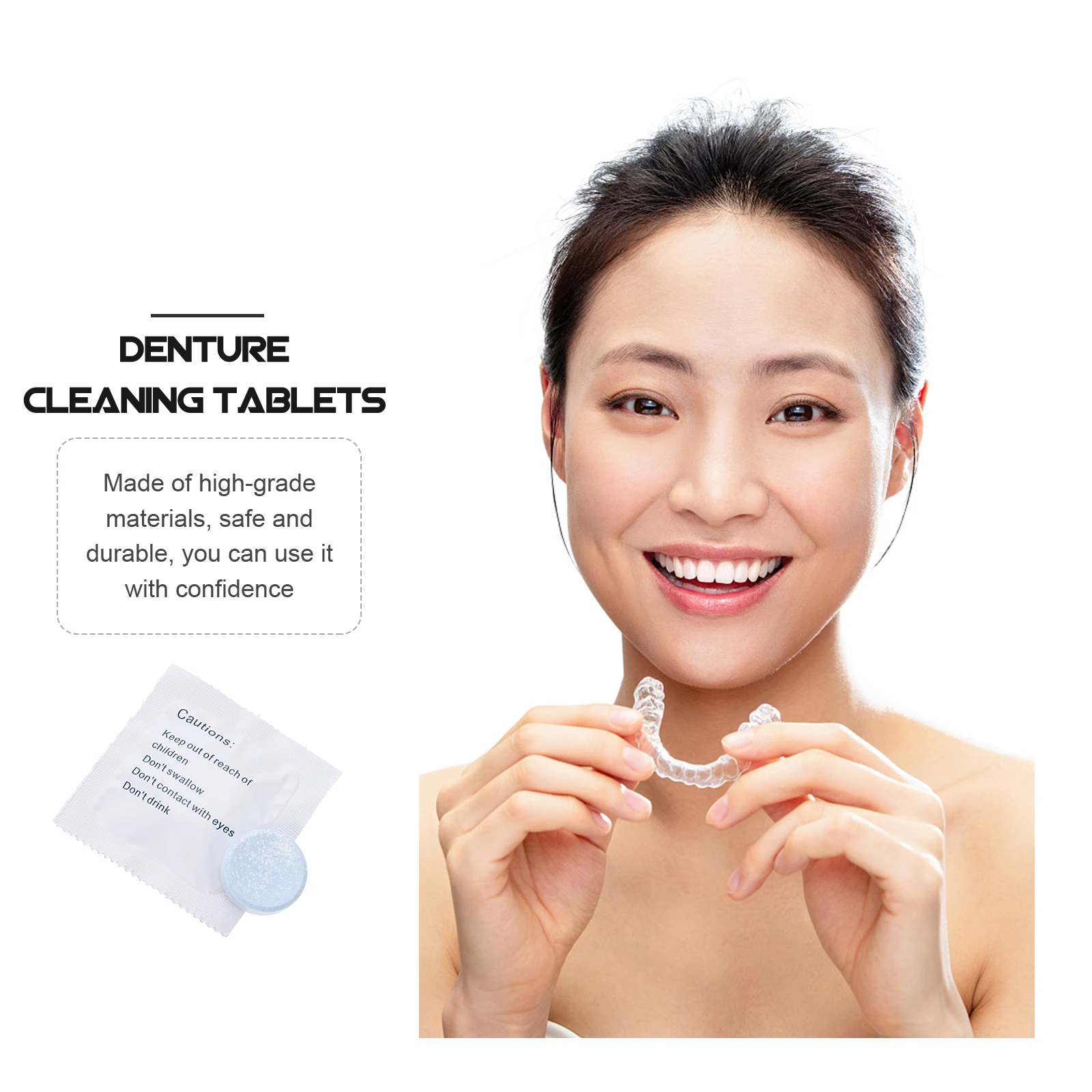 

30pcs Denture Cleaning False For Orthodontic Appliances Oral Care Tools Retainer Cleaner Tablets Denture Care Tools Cleaner