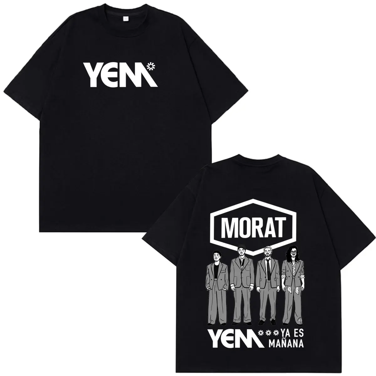 Morat Yem Se Fue El Ayer Y Ya Es Manana Album Tour 2026 Bedruckte T-Shirts für Männer und Frauen Hip-Hop T-Shirt Mode Lose Baumwoll-T-Shirts – Detail 7