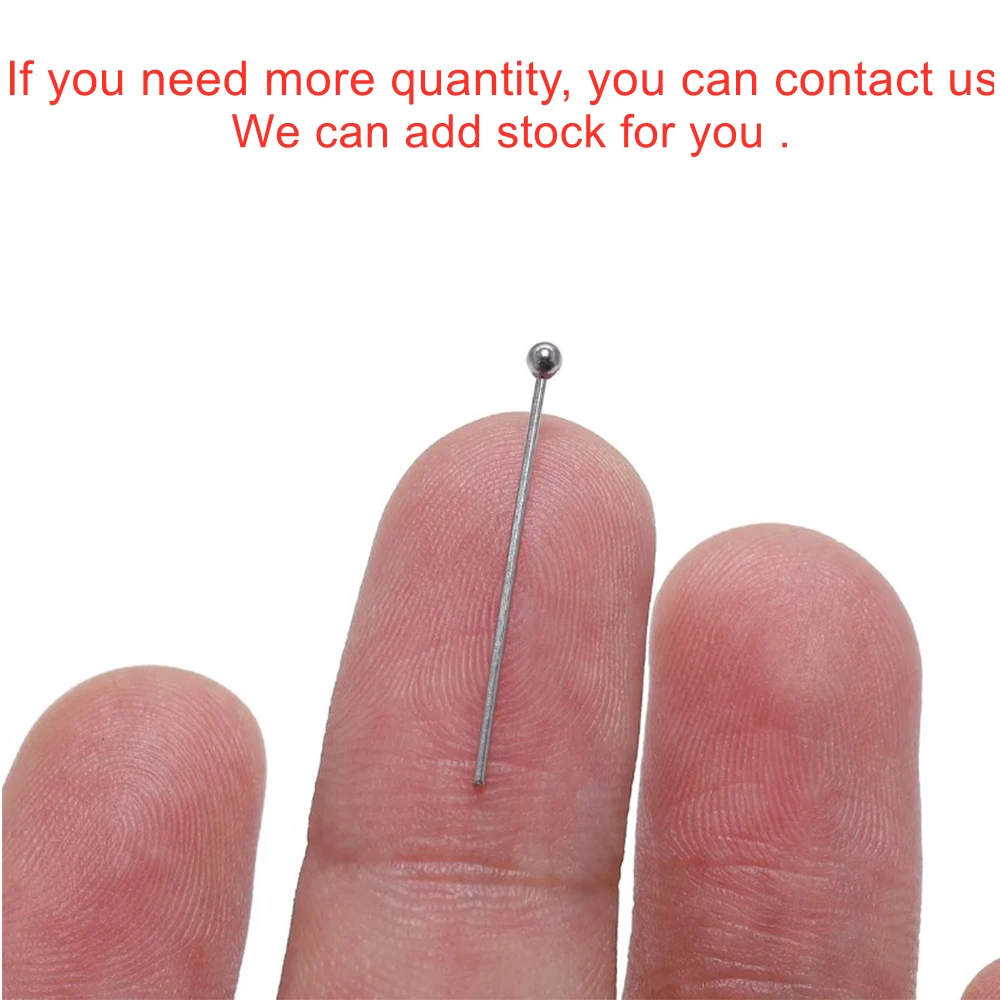 100 stks/partij Rvs Headpin Diy Sieraden Accessoires Oorbellen Kralen Eye Pins Platte Kop Pins Voor Sieraden Maken Benodigdheden