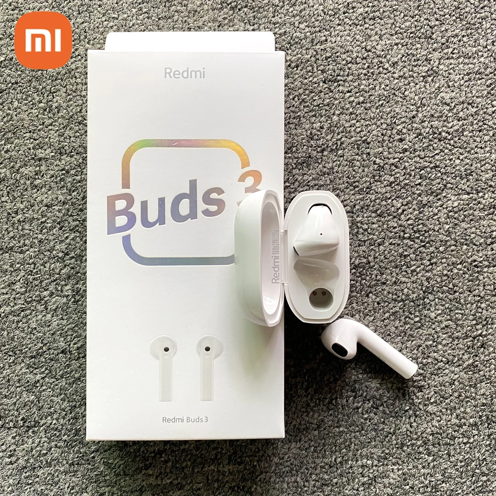 Xiaomi Redmi Buds 3 TWS Wireless Bluetooth Earphones Dual Mic QCC 3040 Chip IP54 Waterproof Headphone Noise Cancellation Earbuds