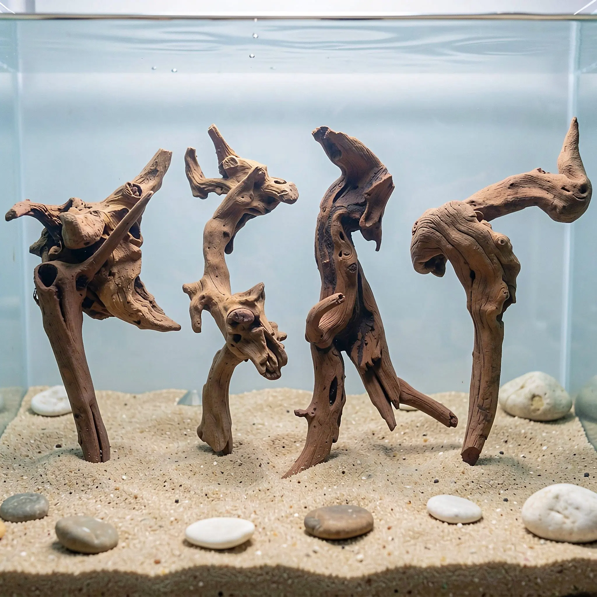 4 Pcs Malaysian Driftwood Piec - Aquarium Driftwood review and price