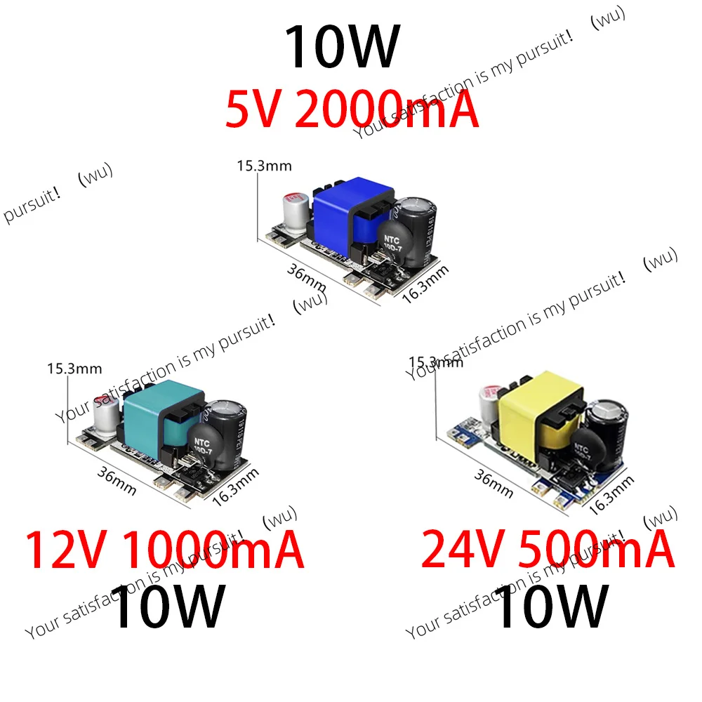 AC-DC 5V 2000mA 12V 1000mA 24V 500mA 10W 25W Precision Buck Converter AC 220V to 5V DC
