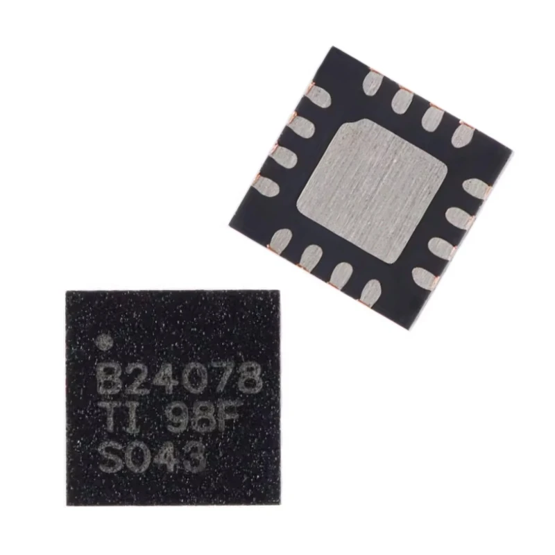 شريحة شاحن بطارية خطية أصلية BQ24078RGTR B24078 VQFN-16 1.5A، شريحة جديدة تمامًا بنسبة 100%.