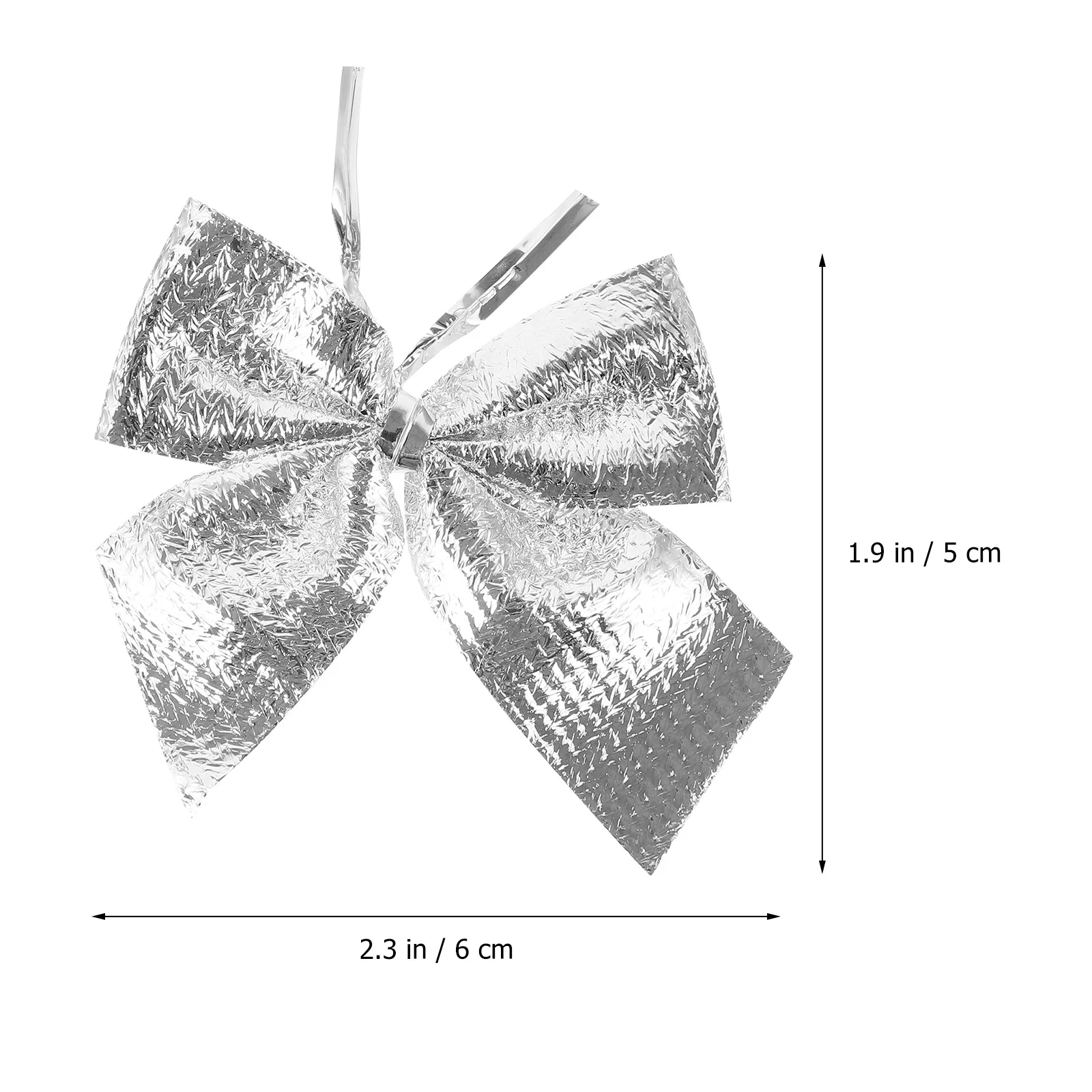 

24Pcs Christmas Bowknot Glitter Tree Ornaments Mini Decorative Pendants Xmas Party Festival Decor Christmas Bowknot Decor