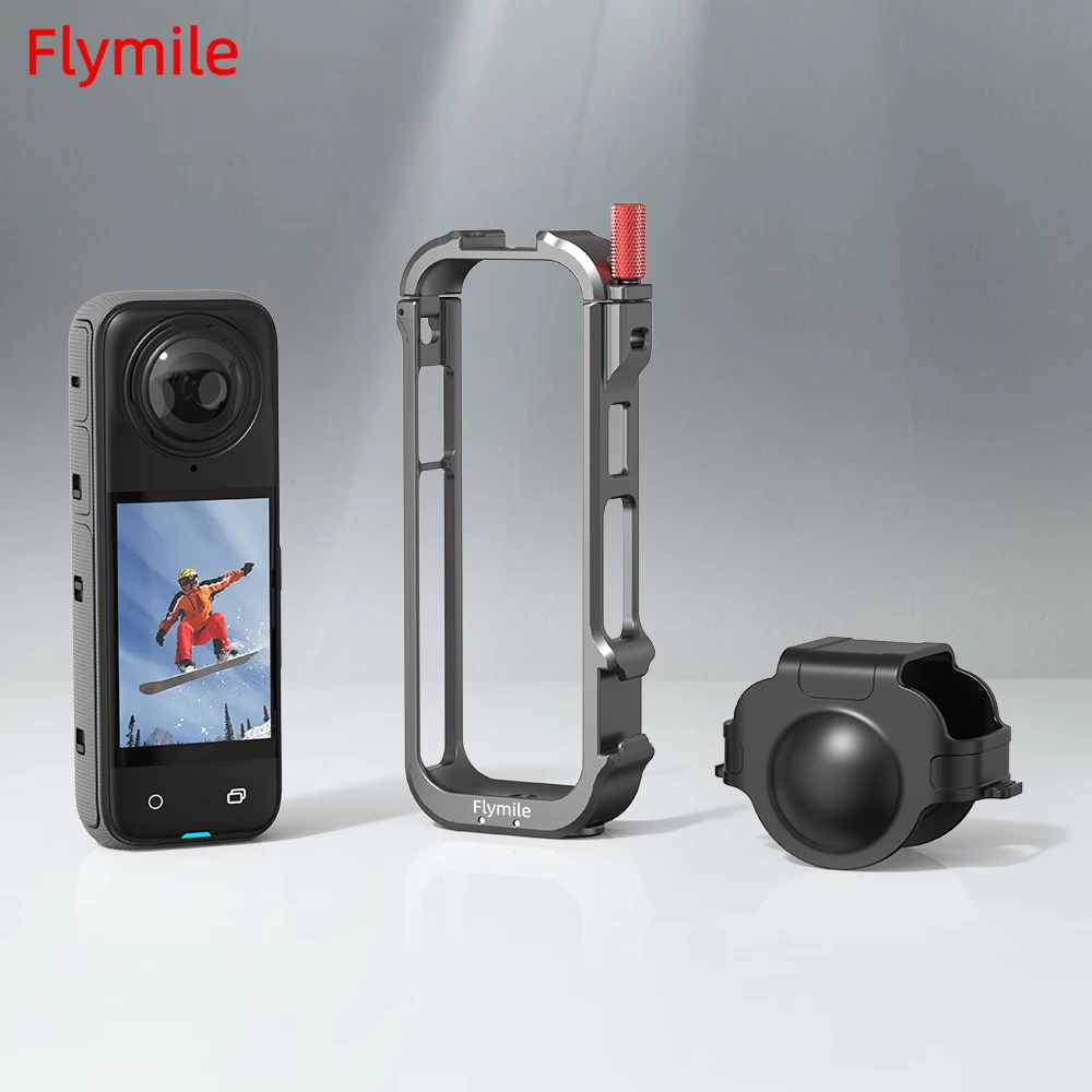 

Flymile Metal Frame For Insta360 X4 Protective Rabbit Cage Expansion Case Shockproof Quick Disassembly Camera Accessories ﻿