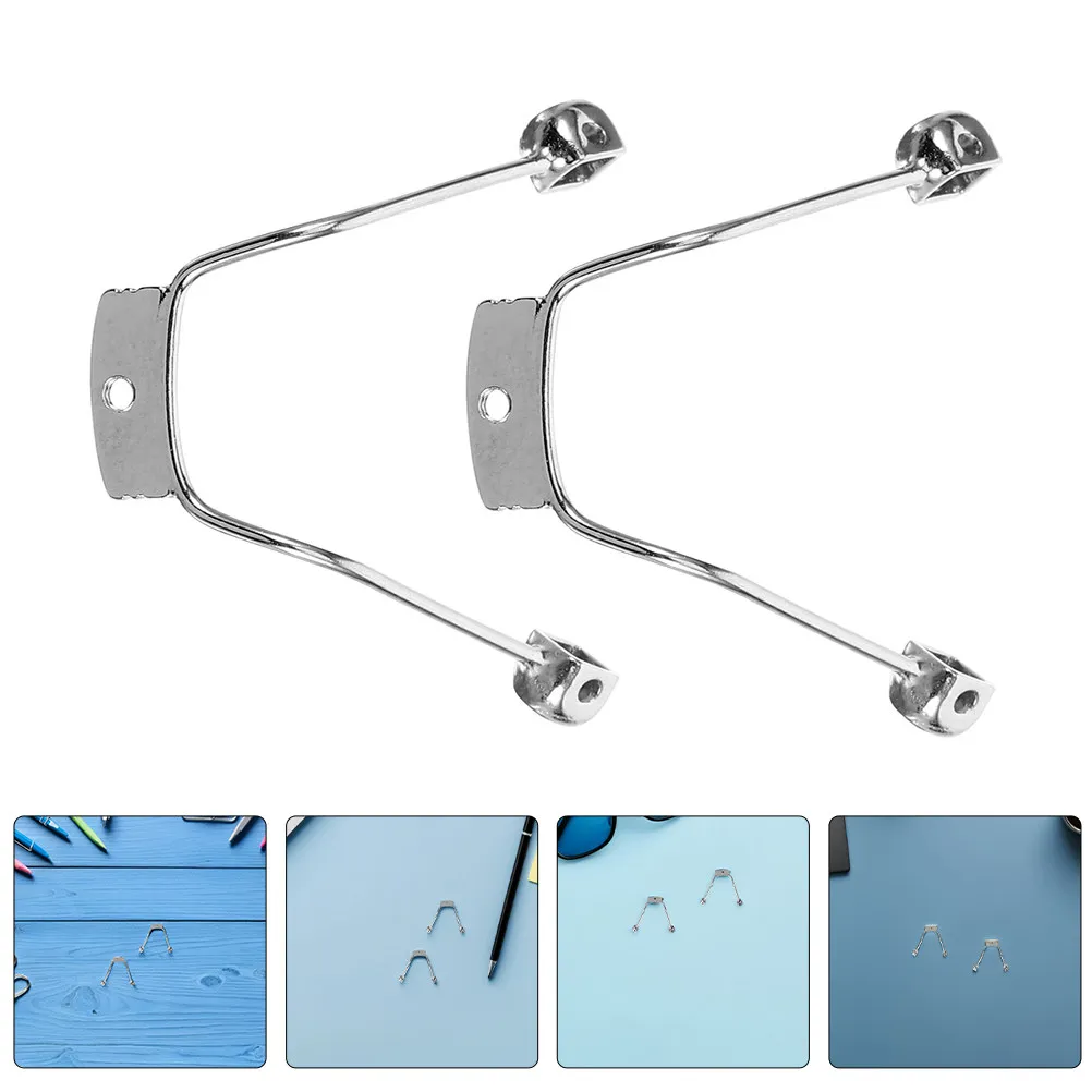 2Pcs Nose Pad Holder Bridge Comfortable Eyeglass Nose Bracket Screw-on Replacement Part Metal Frame Support Non-Slip Eyewear