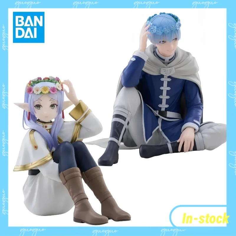 Original Banpresto Frieren Beyond Journey's End Frieren & Himmel Sitting Pose Anime Prize Figure Collectible Model Toy Gift