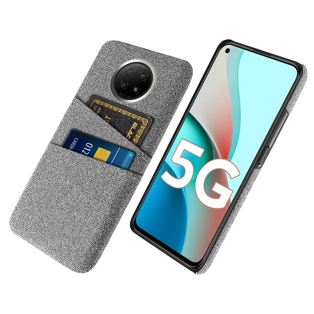 Note 9T Redmi Note 9T Case Dual Card Fabric Cloth Luxury Business Cover For Xiaomi Redmi Note 9T Coque Note9T Global M2007J22G