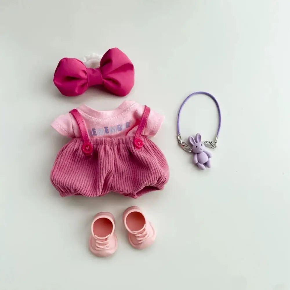 

For 17cm Labubu Clothing Set Macaron Cute Clothing DIY Children's Gift Clothing Hair Accessories Clothing