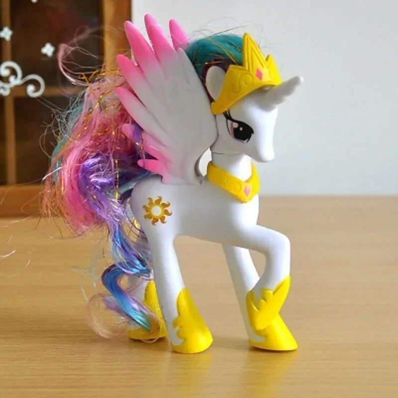 My Little Pony 14 cm Anime-Figuren Twilight Sparkle Princess Celestia Pinkie Pie Rarität Fluttershy Queen Chrysalis Spielzeug Kindergeschenke