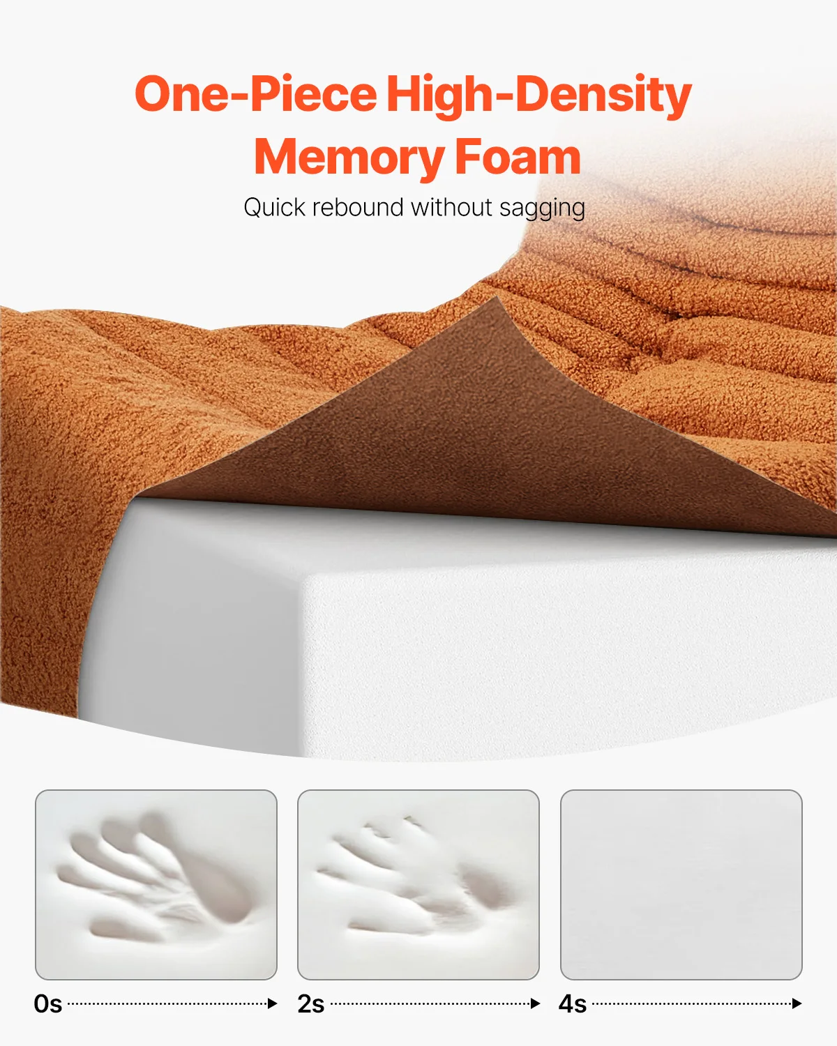 كرسي SucceBuy Bean Bag على شكل حرف L مع مسند ذراع ناعم وجيب تخزين 25D فكرة مملوءة برغوة الذاكرة لغرفة النوم وغرفة اللعب