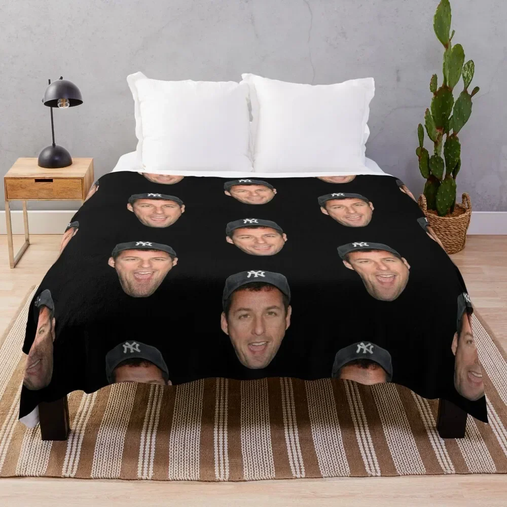 Adam Sandlers Face Classic TShirt3150 Throw Blanket funny gift halloween manga Blankets