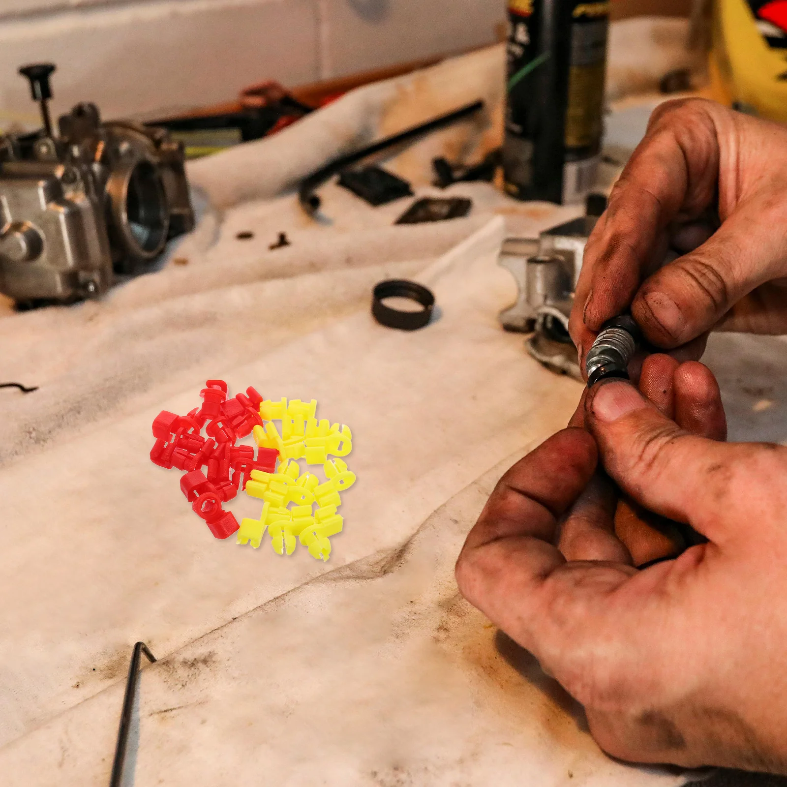 

20Pcs Door Clips Heavy Duty Plastic Fasteners for Car Tailgate Handle Replacement Easy Install No Tools Needed Auto