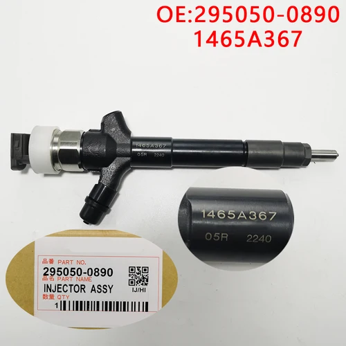 Para 295050 -0890 1465A367 para nuevo inyector común de combustible diésel EURO5 para Mitsubishi 4D56 L200