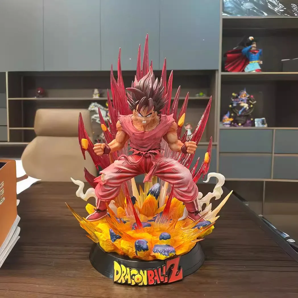 

38cm Dragon Ball Son Goku Figure Explosive Red Animation Peripherals Hero PVC Statue Model New Style Desktop Ornament Gifts Toys