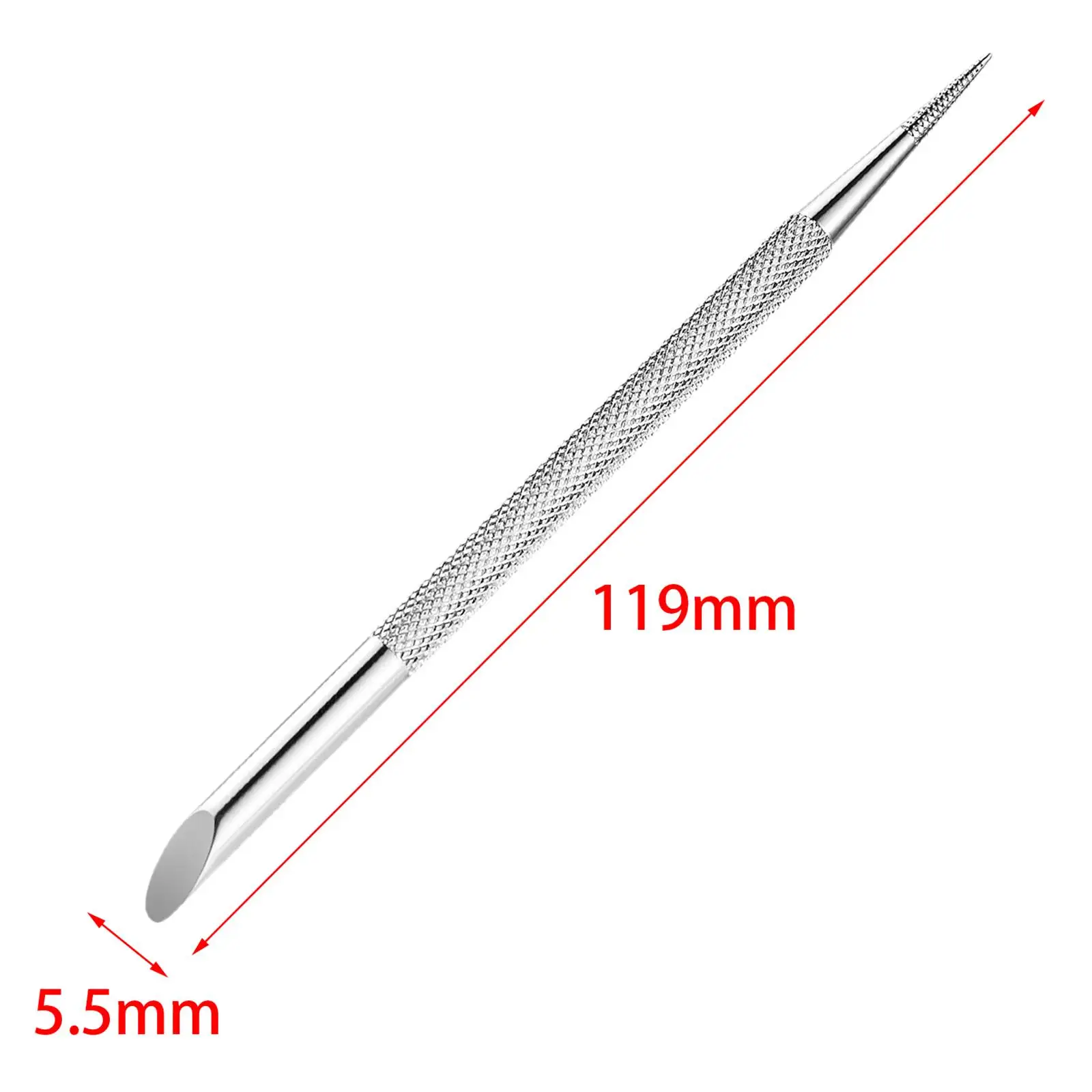 Ended Cuticle Pusher, Easy to Control Polish Soak Off Remover Tool Nail Polish Remover