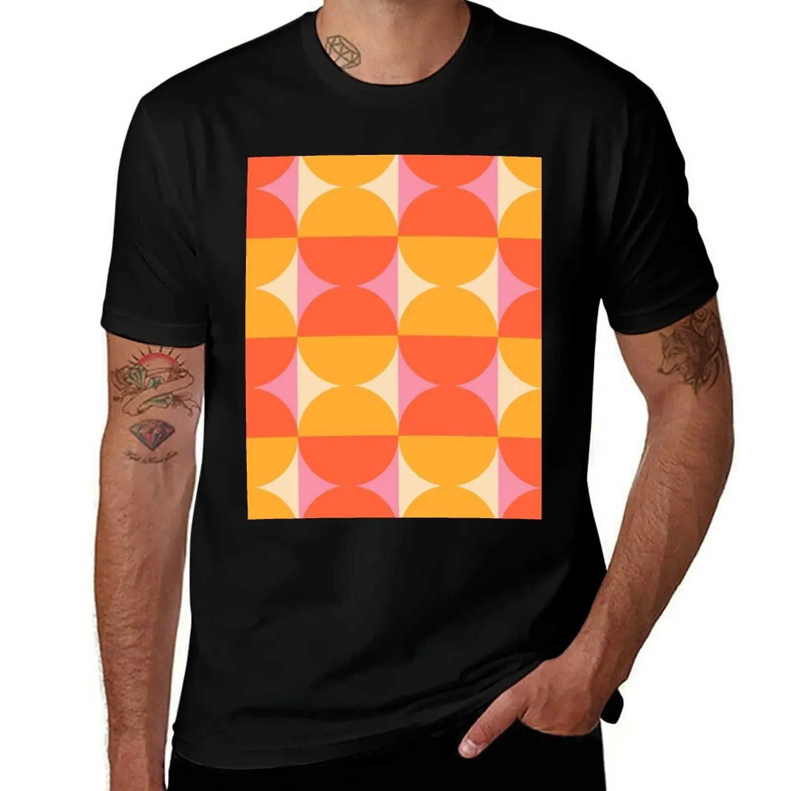 

Mid Century Modern Geometric Abstract Pattern 721 T-Shirt T-shirts oversize clothes slim fit t shirts for men
