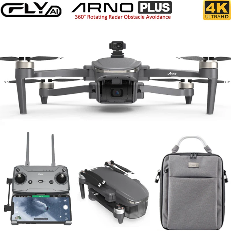 Cfly Arno PLUS โดรน4K กล้อง3แกนไมโครกิมบอล360 ° สิ่งกีดขวาง GPS FPV ของเล่นโดรน RC ไร้แปรงถ่านสำหรับเด็ก