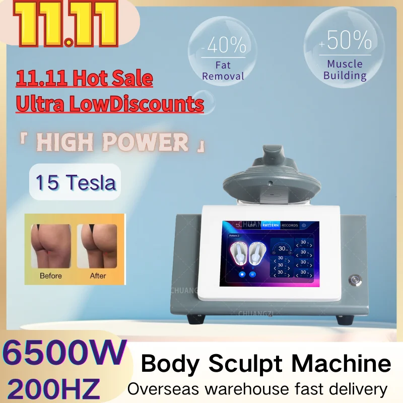 

Double11sale Emszero 15 Tesla RF 6500W Ems оборудование для похудения, профессиональный стимулятор мышц для коррекции фигуры