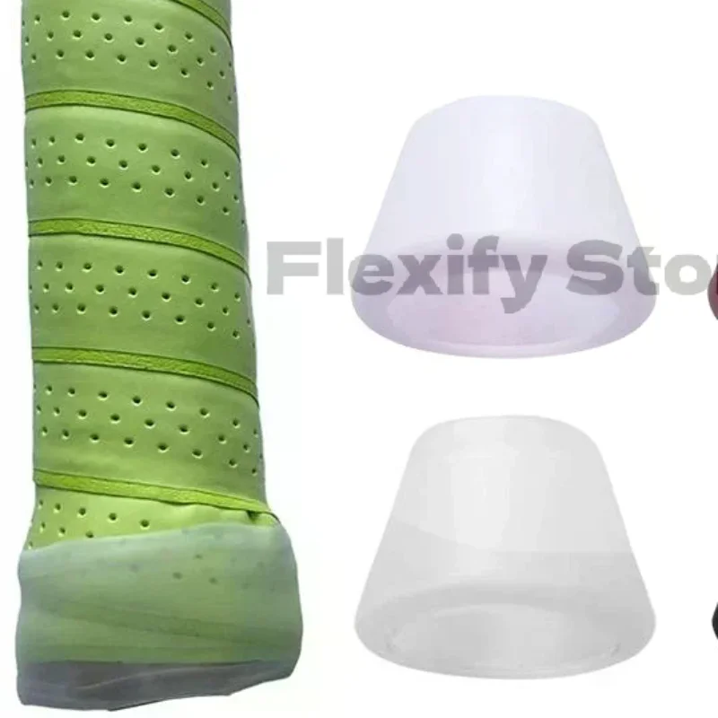 Tennis Racquet Butt Cap Protector Waterproof Silicone Anti-Drop Racket Handle End Cover for Competition Accessory