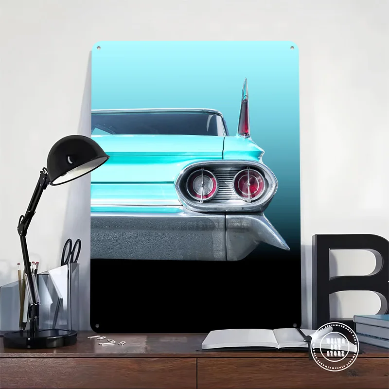 1961 Sedan Deville Tin Plaque Poster Customized Wall Art Retro Vintage Metal Signs for Room Bedroom Decoration Gaming Man Cave