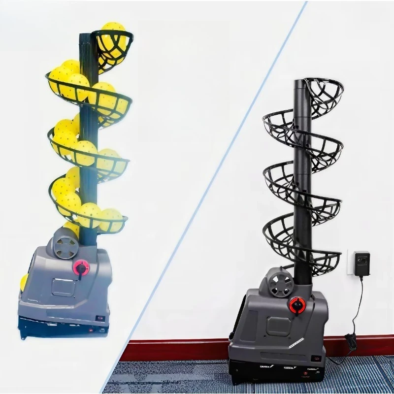 Portable Professional Adjustable Ball Speed Frequency Dual Sport Training Tennis Pickleball Automatic Ball Machine