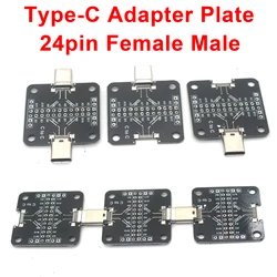USB Type-C 24pin Female Male Connector USB3.1 Detection Test Board USB Converter USB Data Cable Adapter Plate PCB Board 2.54MM