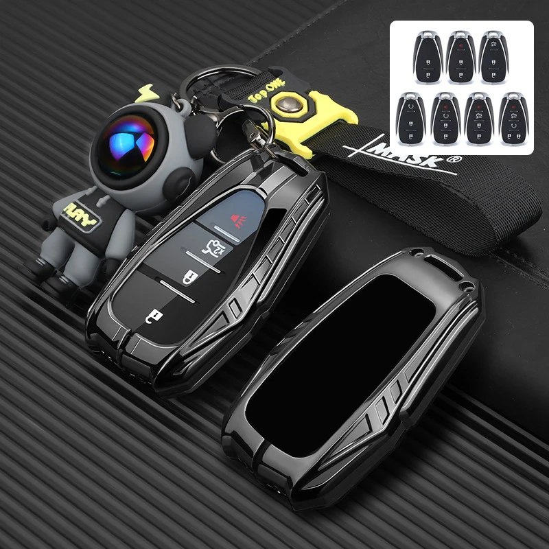 ICAR Zinc Alloy for Chevrolet Chevy Malibu Camaro Cruze Traverse Spark Equinox Sonic Volt Remote Car Key Case Cover Fob Keychain