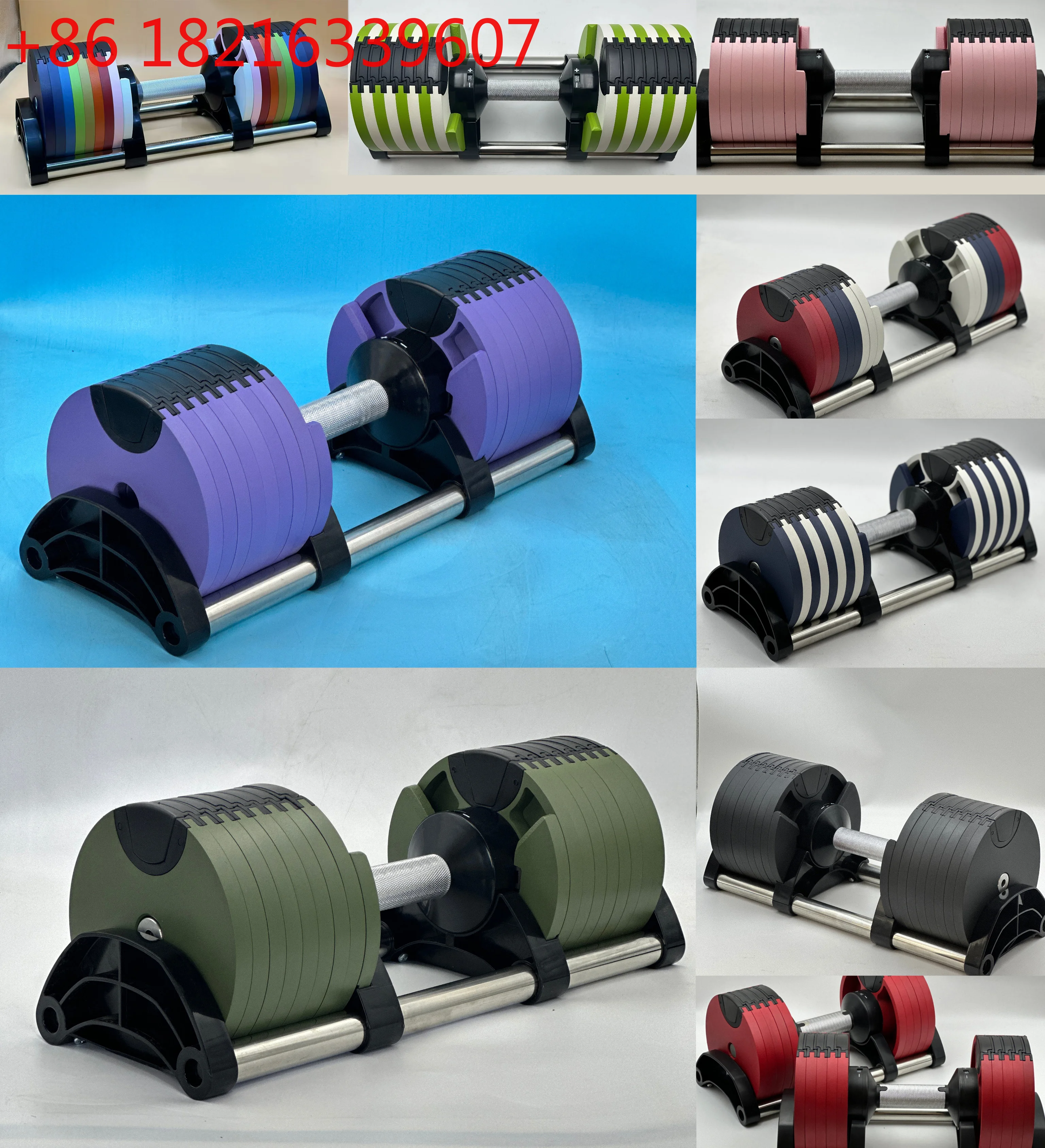 YAO Adjustable Round Dumbbell Set, Second Generation, 2kg Increase, 24kg, 36kg, Fitness, Newly Upgraded
