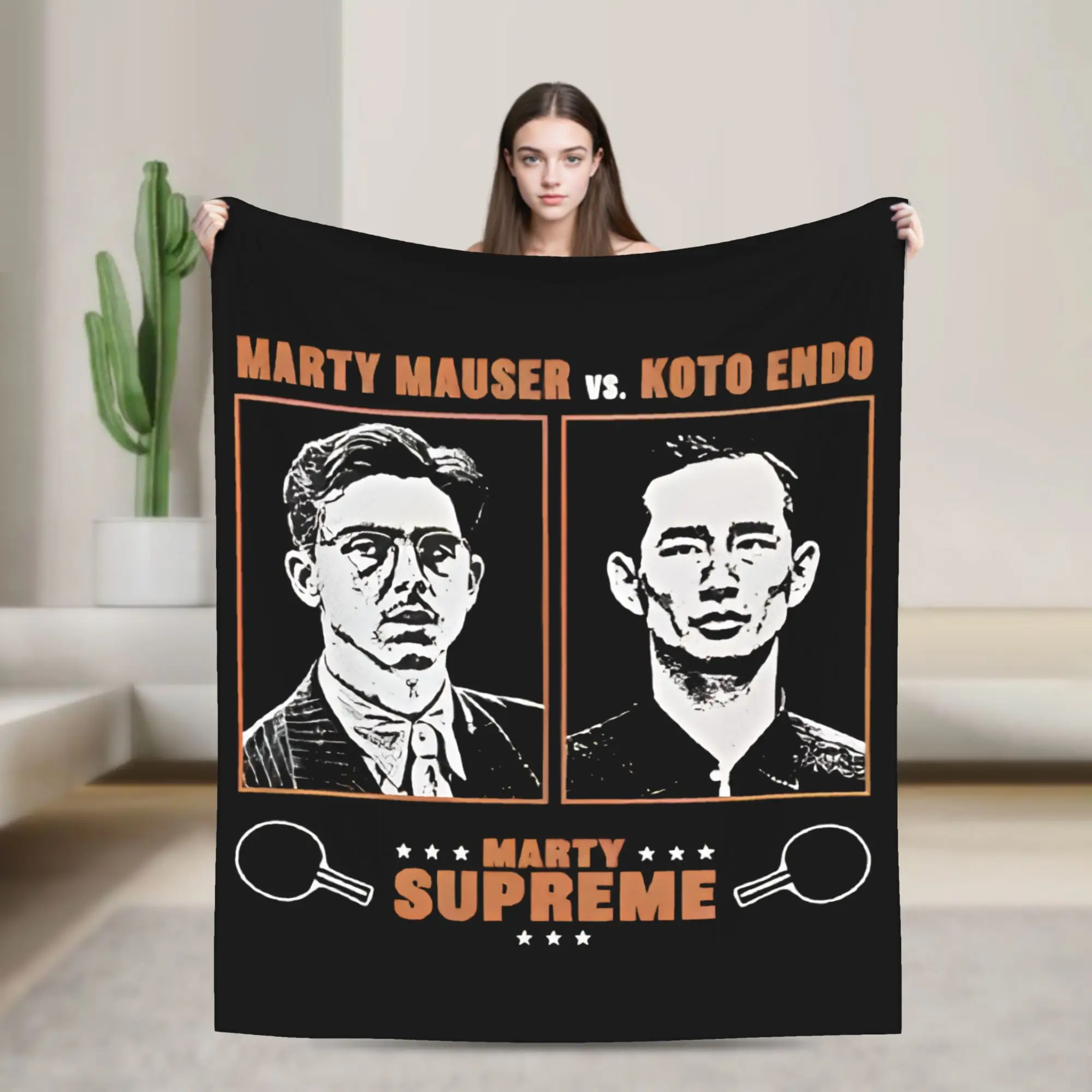 Marty Supreme Table Tennis Blanket Cover Fleece  Lightweight Throw Blankets for Bed Bedspread