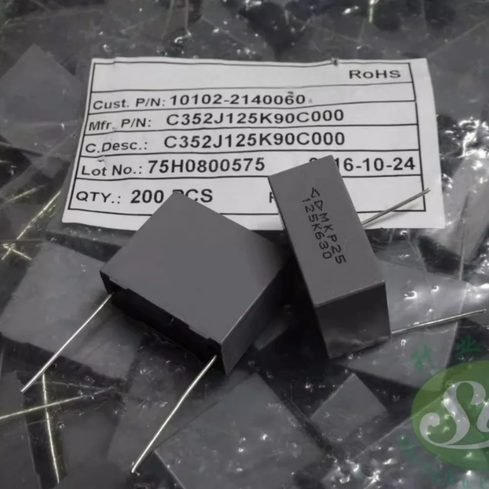 

10pcs/lot Fara MKP25 1.2uf/630v 1u2 125 Brand New 22mm Film Capacitor C352J125K90C