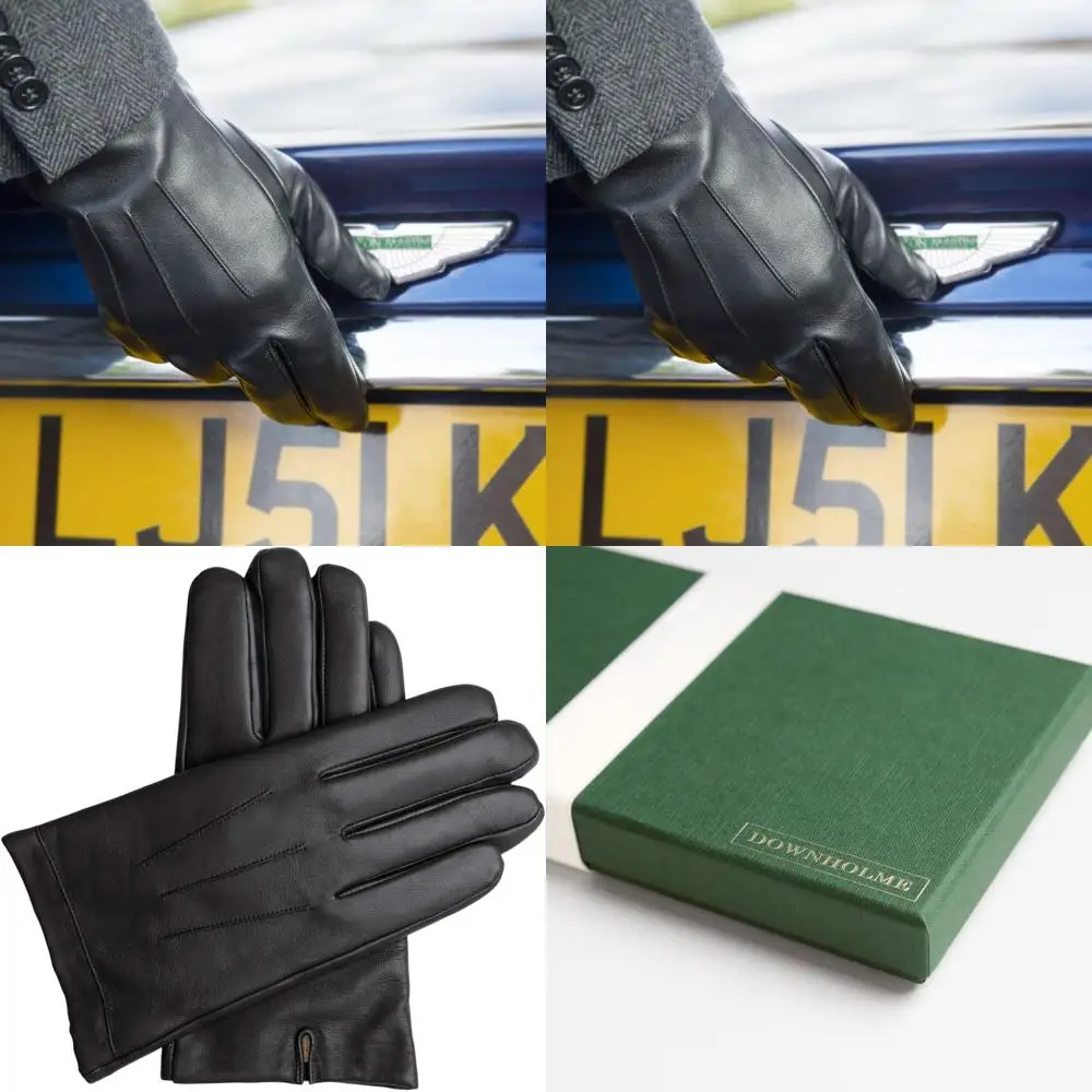 

Мужские классические кожаные перчатки на кашемировой подкладке — коллекция Downholme