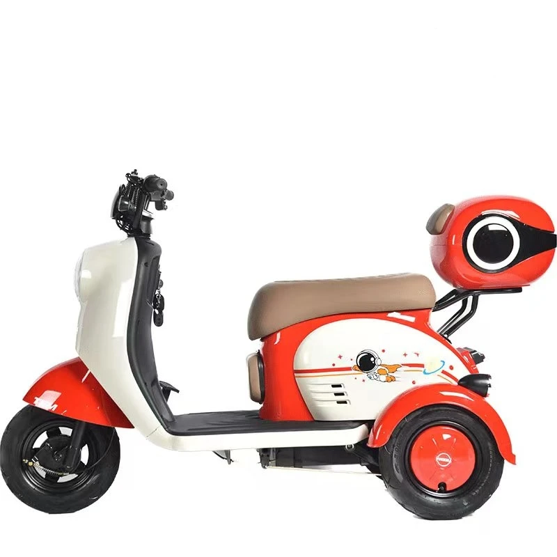 New Fashionable Adult Electric Tricycle with Large Integrated Lead-Acid Battery Passenger Recreational Electric Trikecustom