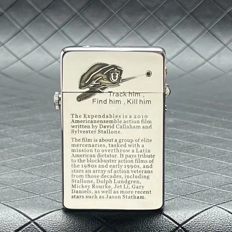 ZORRO Brass Mechanical One Click Launch Ignition Windproof Kerosene Lighter Safety Lock Retro Limited Collection Lighters Gadget