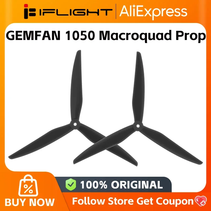 2Pairs iflight GEMFAN 1050 Macroquad Prop 10inch FPV Propeller for Geprc Mark4 LR10