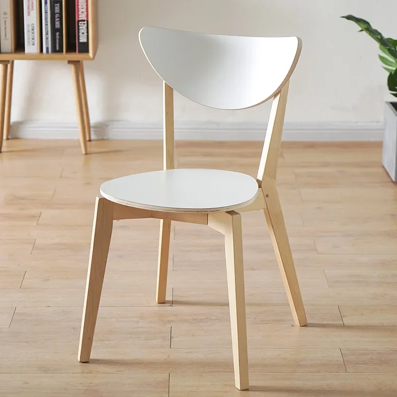 Nordic Dining Chairs Home Modern Simple Thickened Minimalist Modern Kitchen Home Economy Ins Backrest Chair Adult wooden Chair