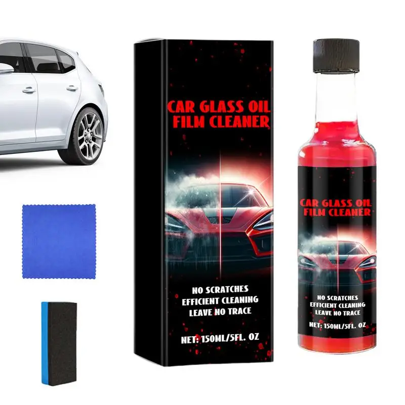 

Glass Oil Film Remover For Car Automotive Glass Oil Film Cleaner Car Glass Cleaner Water Spot Remover 150ml For Auto And Home