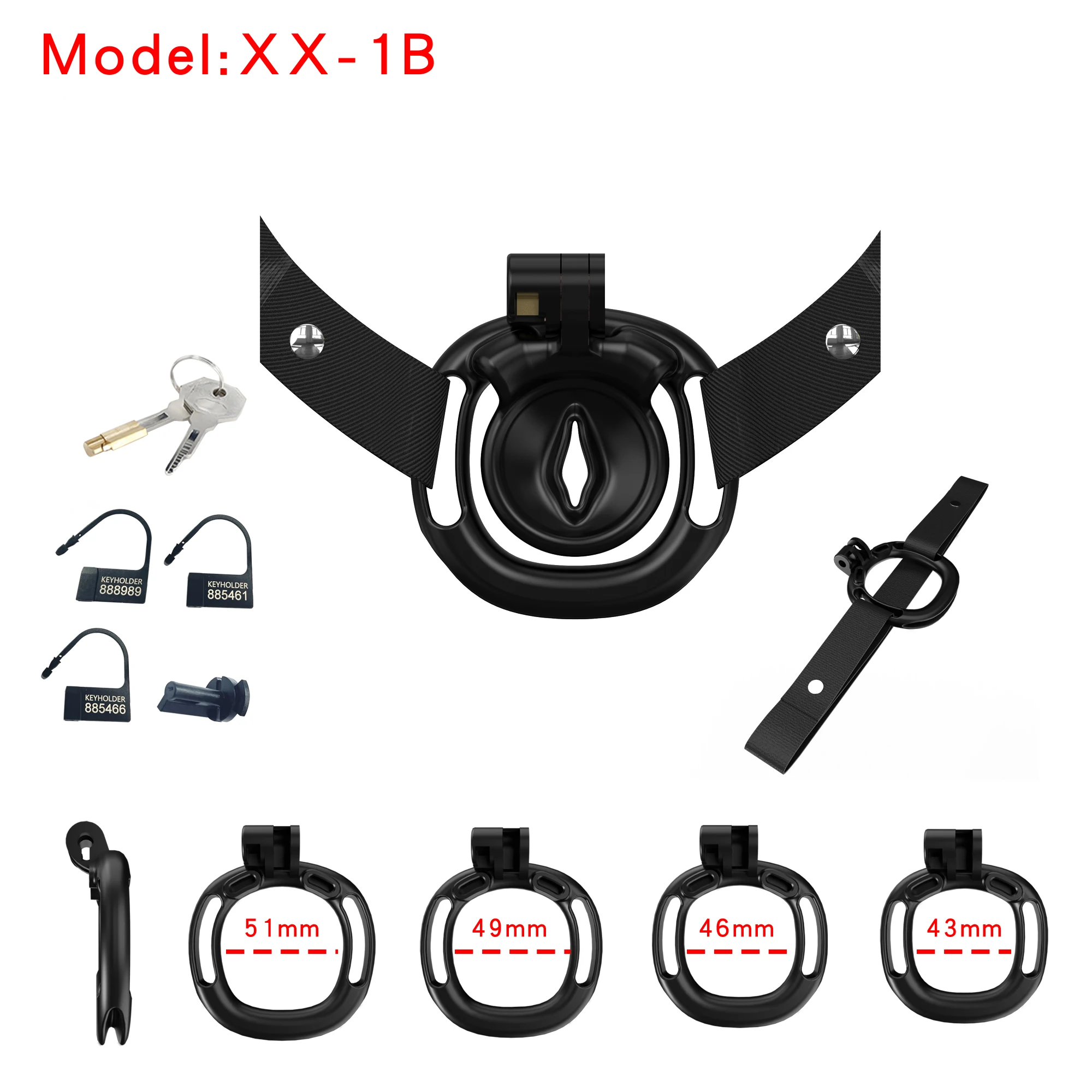 2024 New Super Mini Negative Chastity Cage Male BDSM Bondage Penis Locking Strap Size 4 Cock Ring Cheat Proof Chastity Device 18