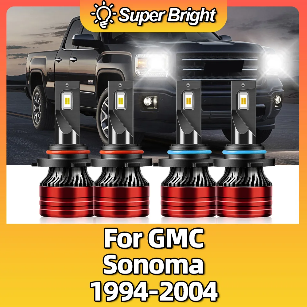 

12 В автомобильные светодиодные фары 20000LM 120W 6500K CSP чипы лампы для GMC Sonoma 1994 1995 1996 1997 1998 1999 2000 2001 2002 2003 2004