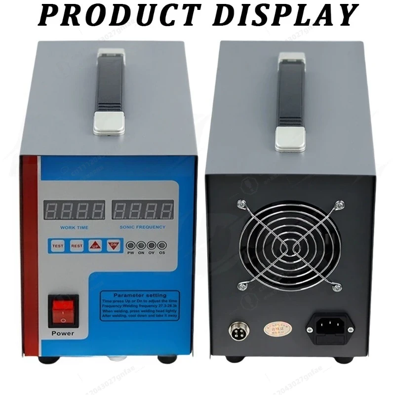 700 W 28 kHz tragbares Ultraschall-Punktschweißgerät, Hochfrequenz-Kunststoff-Punktschweißgerät für ABS/PP/PE-Karosseriereparatur + zwei Düsen