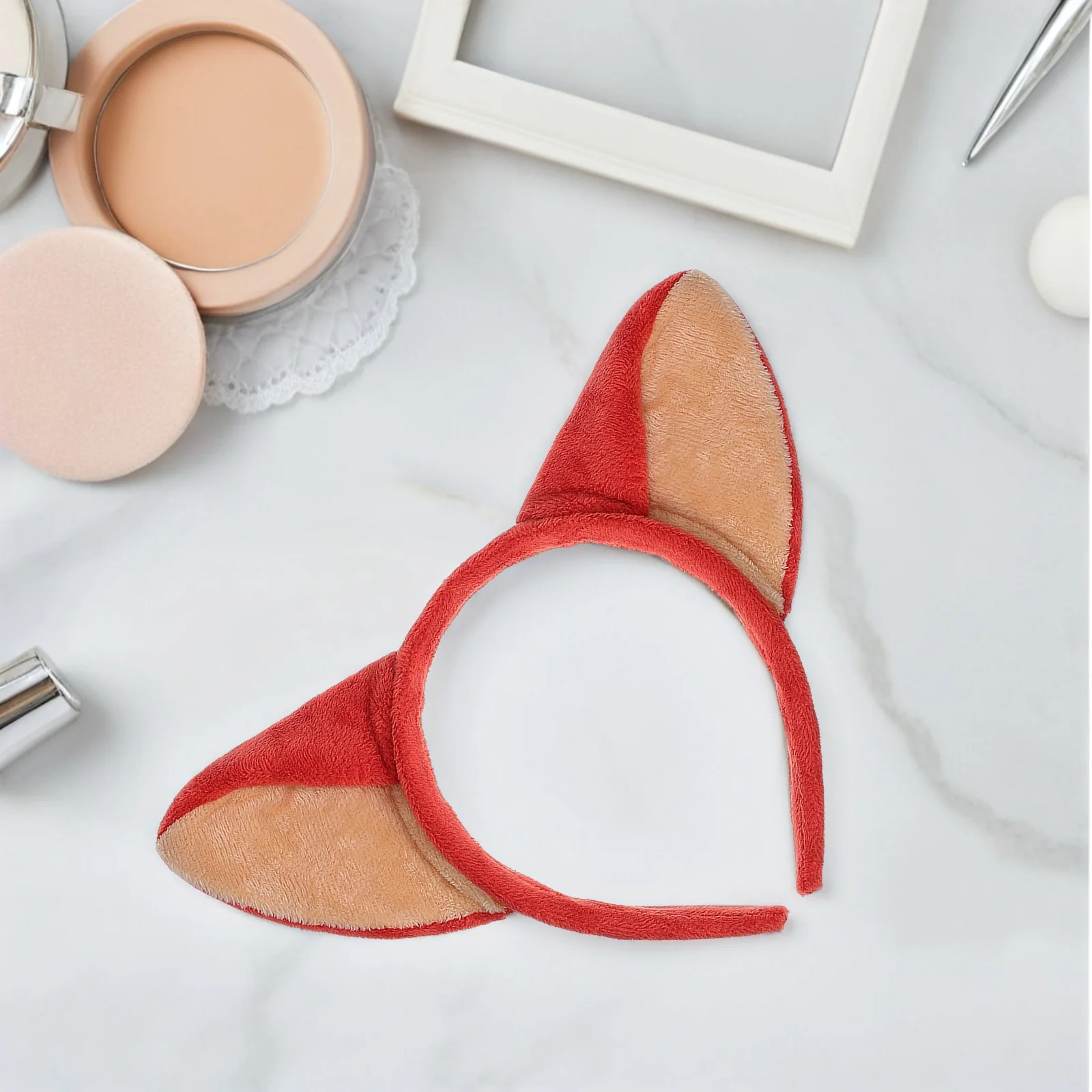 

4Pcs Fox Ear Hair Ornament Cartoon Headband Comfortable Lightweight Ideal for Halloween Party Halloween Hair Hoop