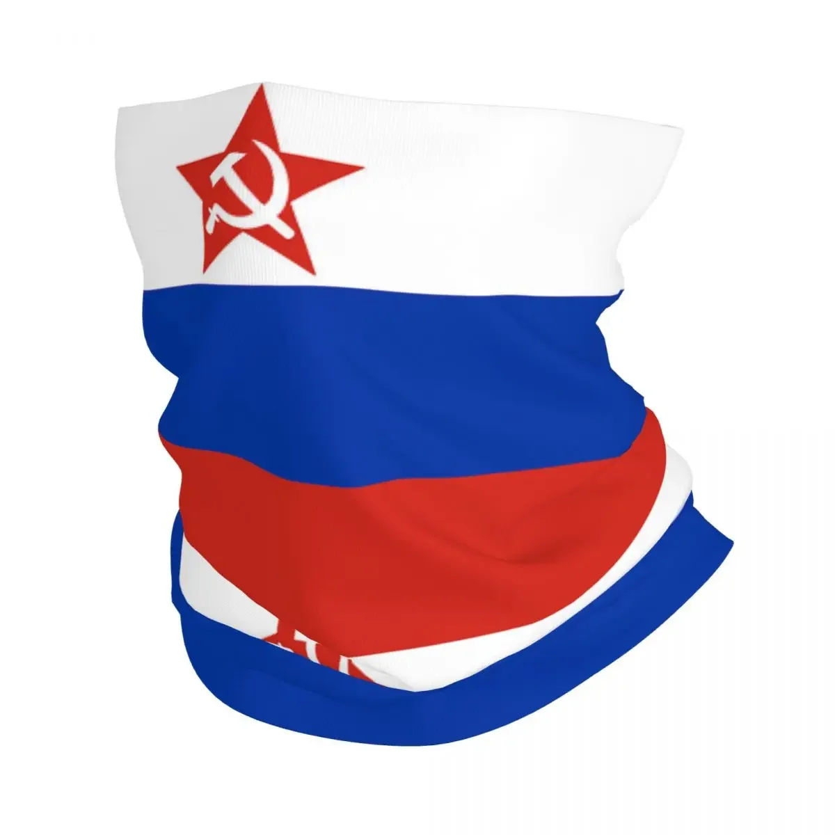 Modern Russia Flag Social Bandana Neck Gaiter Balaclavas Wrap Scarf Warm Headband Running for Men Women Adult Washable