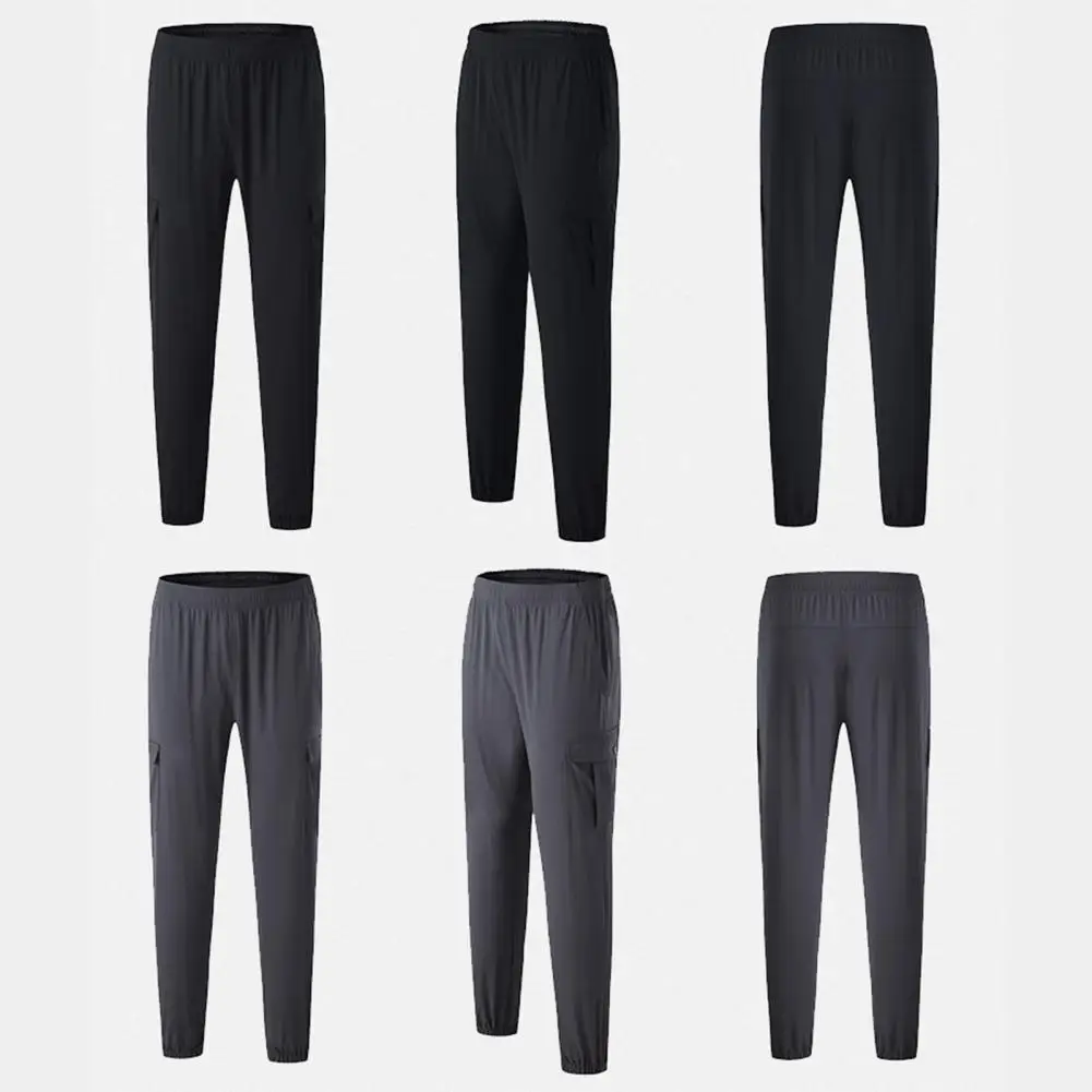 Exercise Trousers Casual Trousers Quick-drying Men's Elastic Waist Sweatpants with Pockets for Daily Wear Gym Loose for Casual