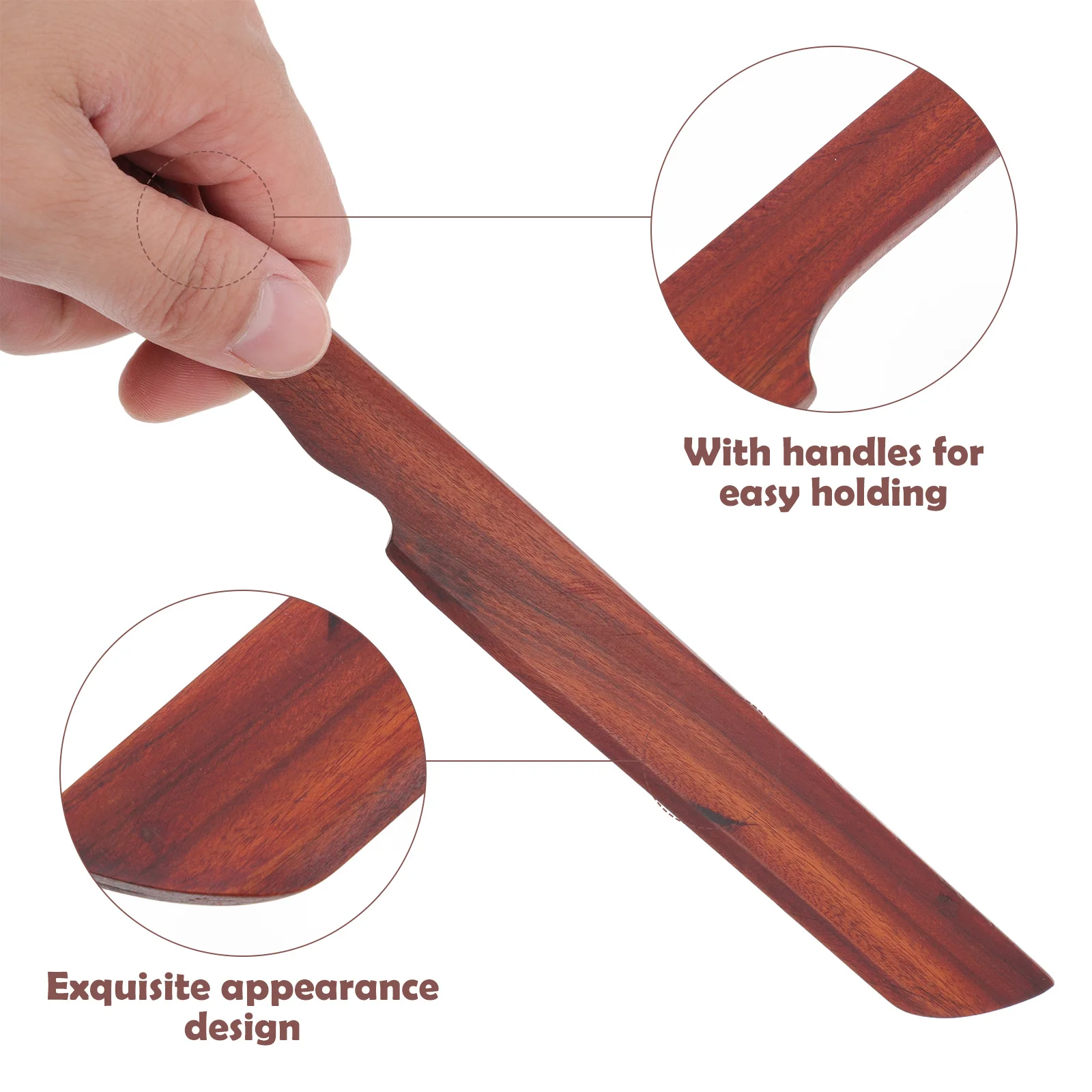 

1pc Red Sandalwood Xuan Paper Cutter Wooden Letter Slitter Envelope Opener Portable Paper Cutting Tool Wood Envelope Opener