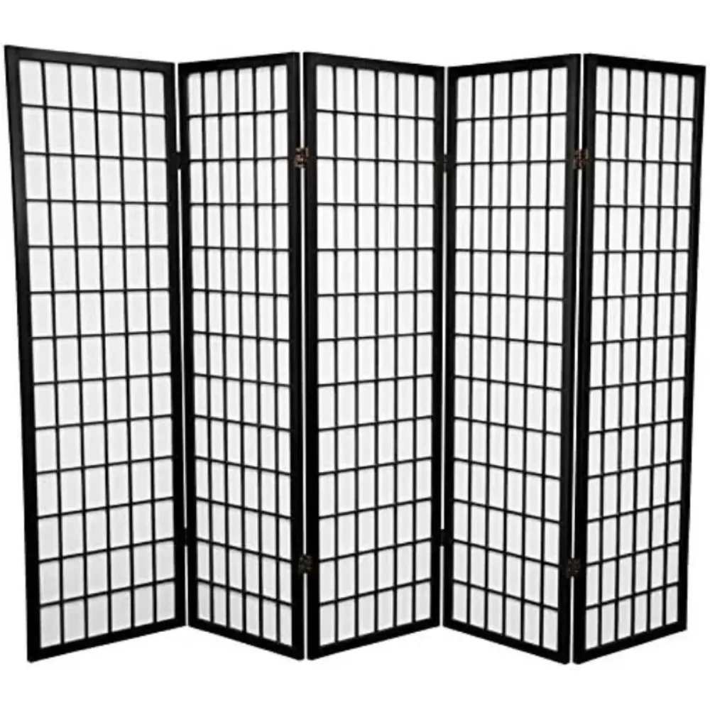 Panel Screen Room Divider 3-10 Panel (3 Panel, Black  White, Cherry , Natural )