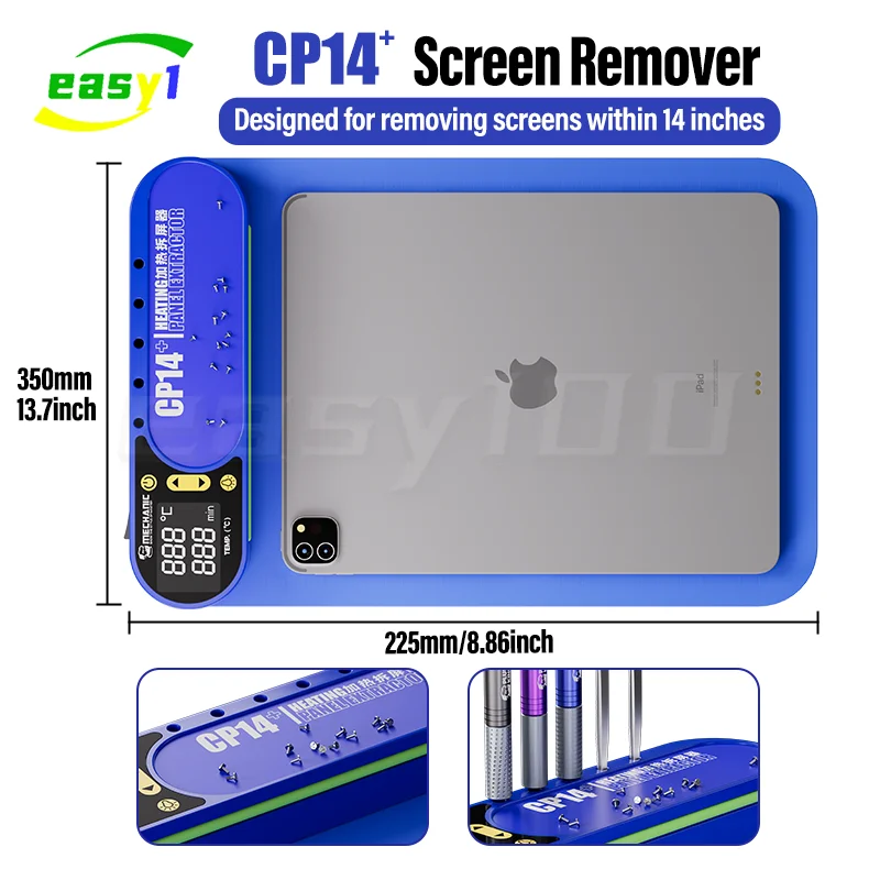 separateur-d'ecran-lcd-mecanique-cp14plus-plate-forme-de-prechauffage-tapis-en-silicone-a-chauffage-rapide-pour-le-demontage-de-l'ecran-de-l'iphone