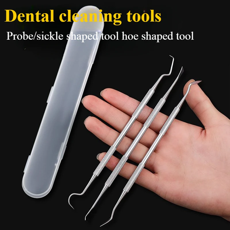 Stainless Steel Dental Probe Set for Removing Dental Plaque Cleaning Dental and Plaque Probes Household Dentistry Tools