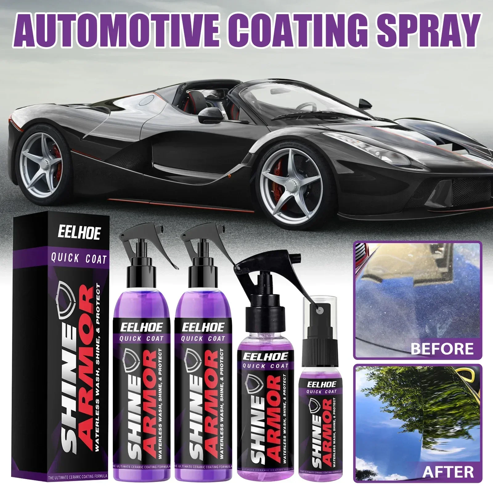 Car Ceramic Coating Spray Auto Nano Ceramic Coating Polishing Spraying Wax Car Paint Scratch Repair Remover